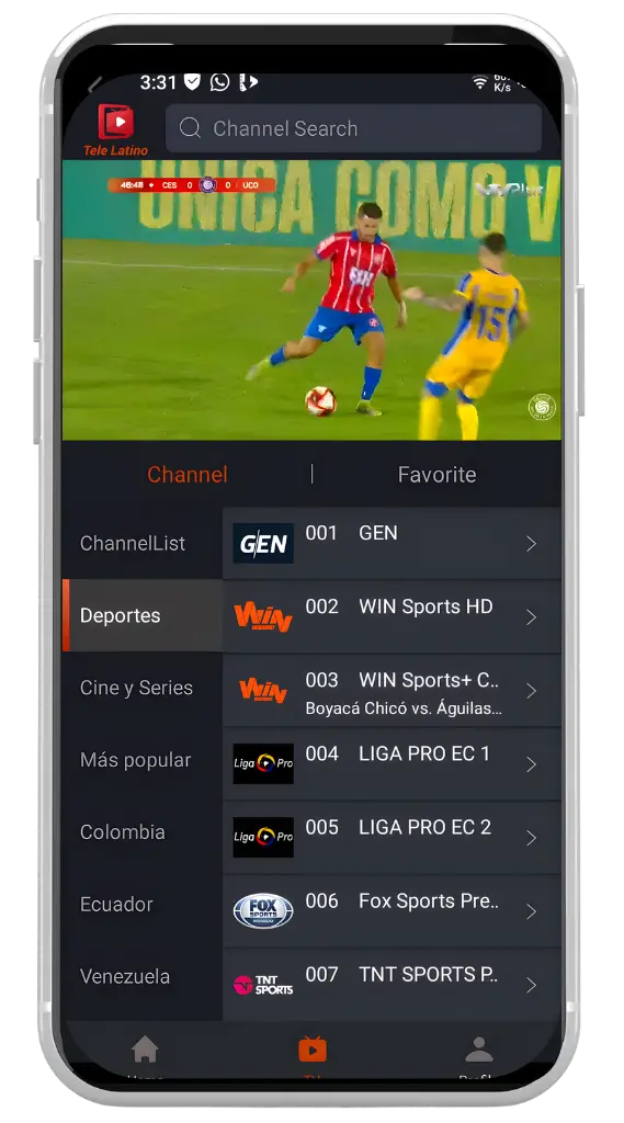 Transmisión de TV en vivo Transmisión de TV en vivo